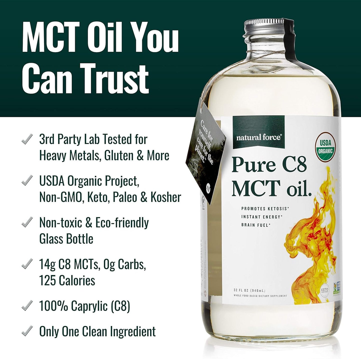 organic-pure-c8-mct-oil-clean-coffee-bundle---non-gmo-keto-paleo-vegan-100-c8-mcts-mold-mycotoxin-free---12-oz-bag-32-oz-glass-bottle-2