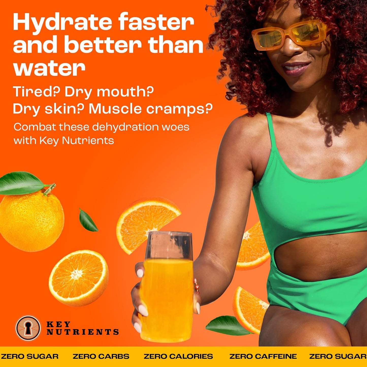 Tangy Orange Multivitamin Electrolyte Powder - Energy & Endurance Hydration Supplement - No Sugar, No Calories - 90 Servings - Made in USA - Espot.com.au