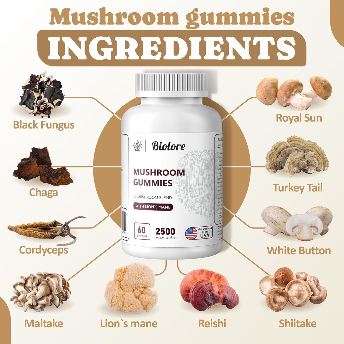 mushroom-complex-gummies-with-chaga-lions-mane-reishi-cordyceps---brain-boost-immune-support---superfood-supplement---10-powerful-mushrooms---pack-of-1-4