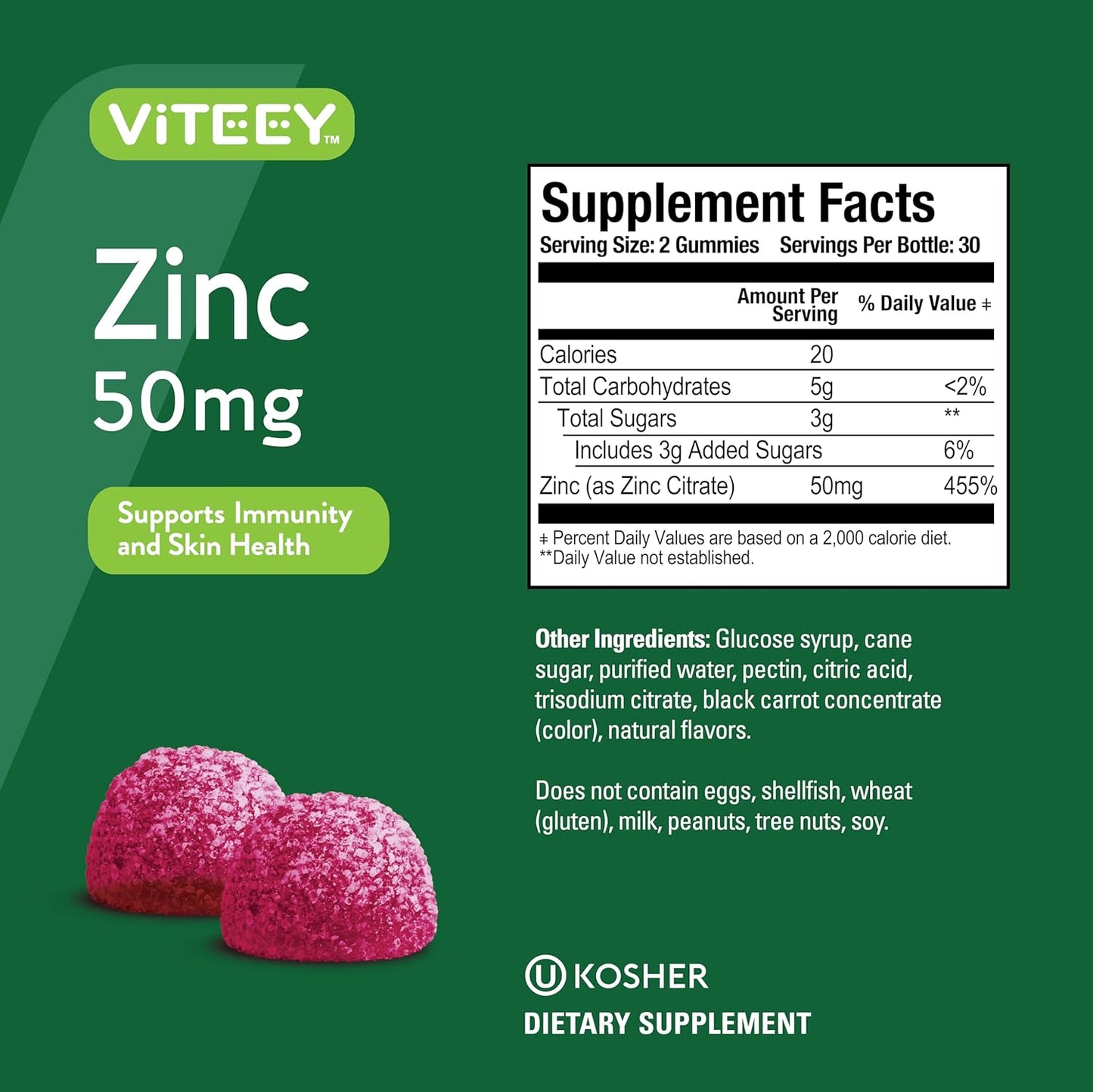 viteey-zinc-gummies-50mg-for-adults-teens---immune-antioxidant-support---vegan-berry-flavored-chewable-supplement-4