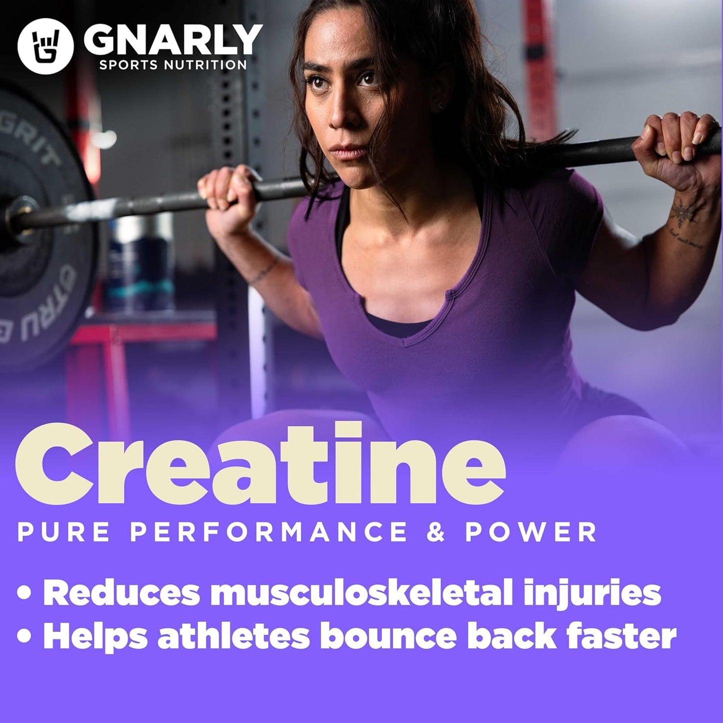 vegan-nsf-sport-certified-creatine-powder-for-optimized-recovery---5g-creapure-monohydrate-supplement---unflavored-1587-oz---gnarly-nutrition-sports-nutrition-5