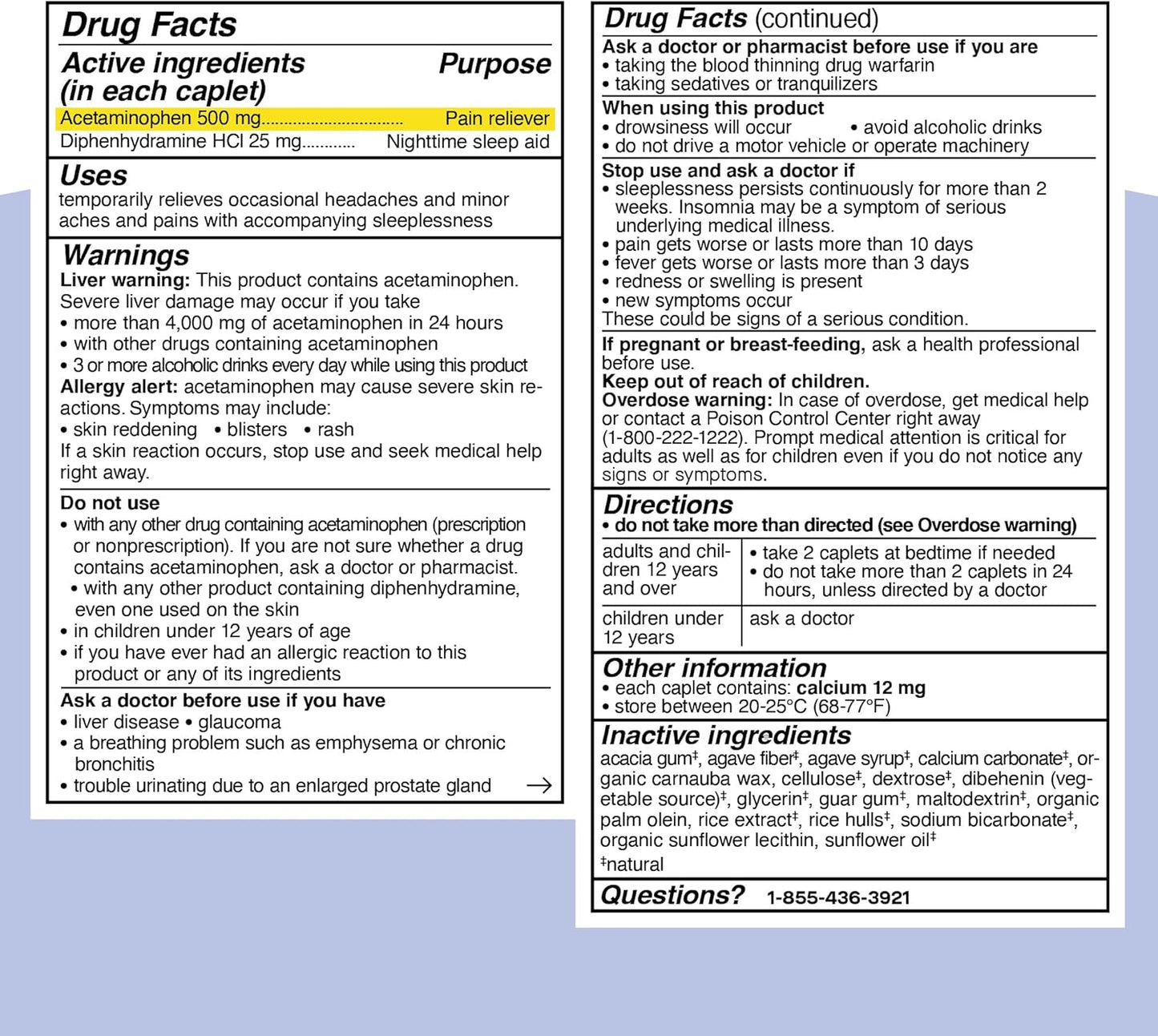 genexa-clean-acetaminophen-extra-strength-caplets---dye-free-pain-reliever-fever-reducer-with-0-artificial-additives---500mg-100-count---headache-backache-toothache-minor-arthritis-relief-7