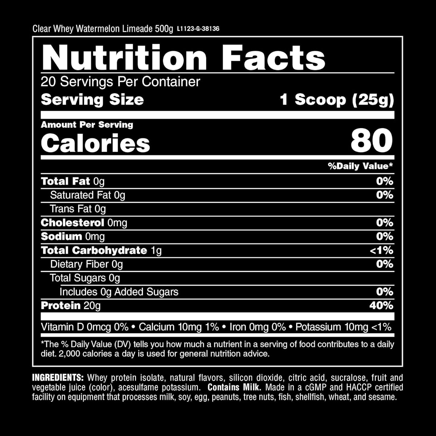 watermelon-limeade-clear-whey-isolate-protein-powder---easy-digestion-5g-bcaa-refreshing-drink-for-men-women-500g-20-servings-3