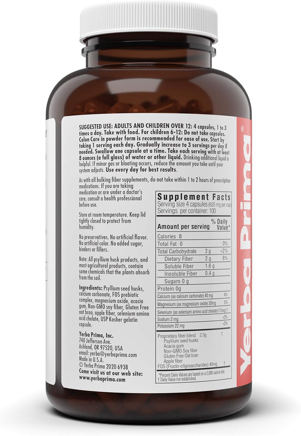yerba-prima-colon-care-capsules---400-caps-with-five-fiber-forms-fos-prebiotics---dietary-supplement-for-digestive-health-regularity-6