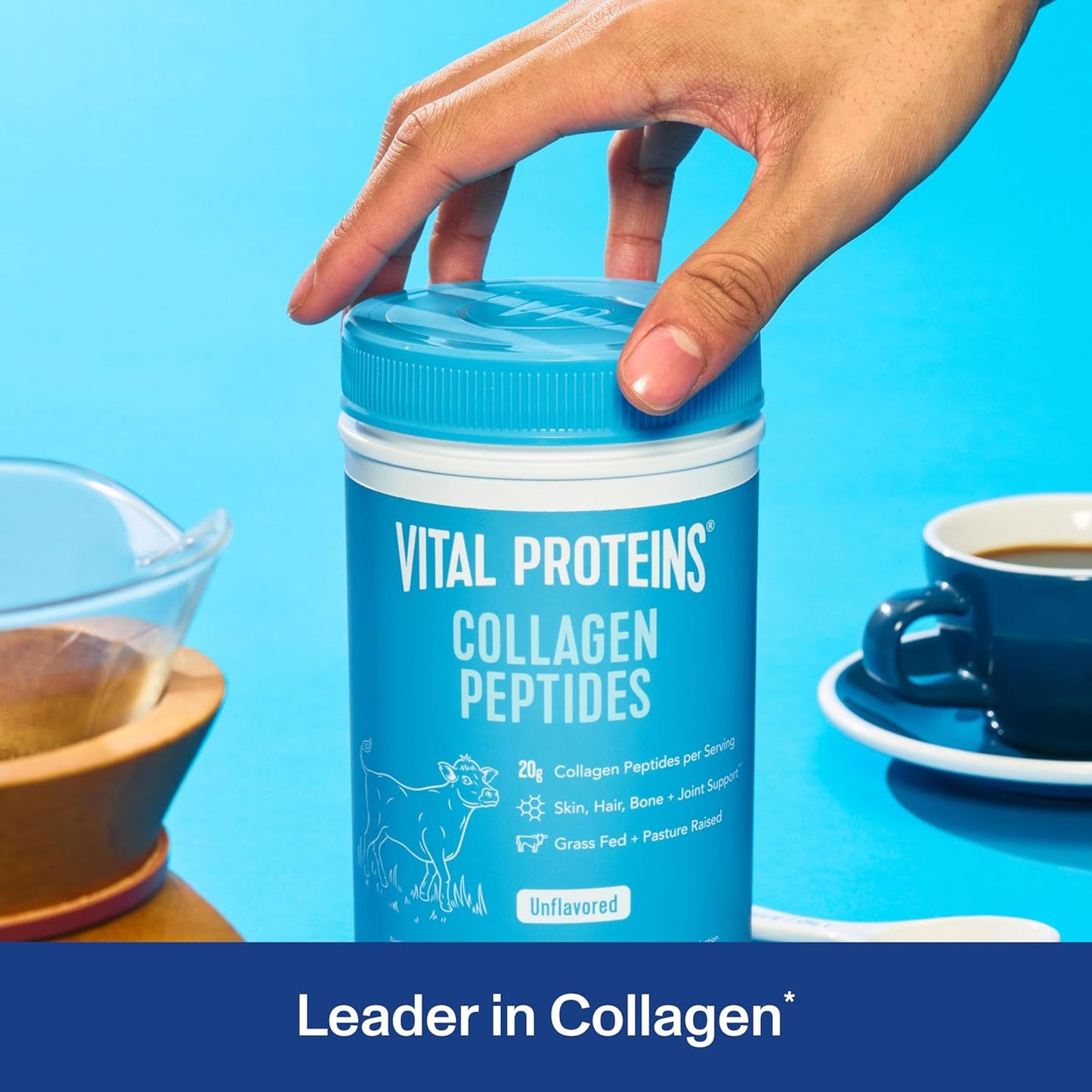 grass-fed-collagen-peptides-powder-for-hair-skin-nails-bones-and-joints-health---hydrolyzed-peptides-933oz---zero-sugar-unflavored-2