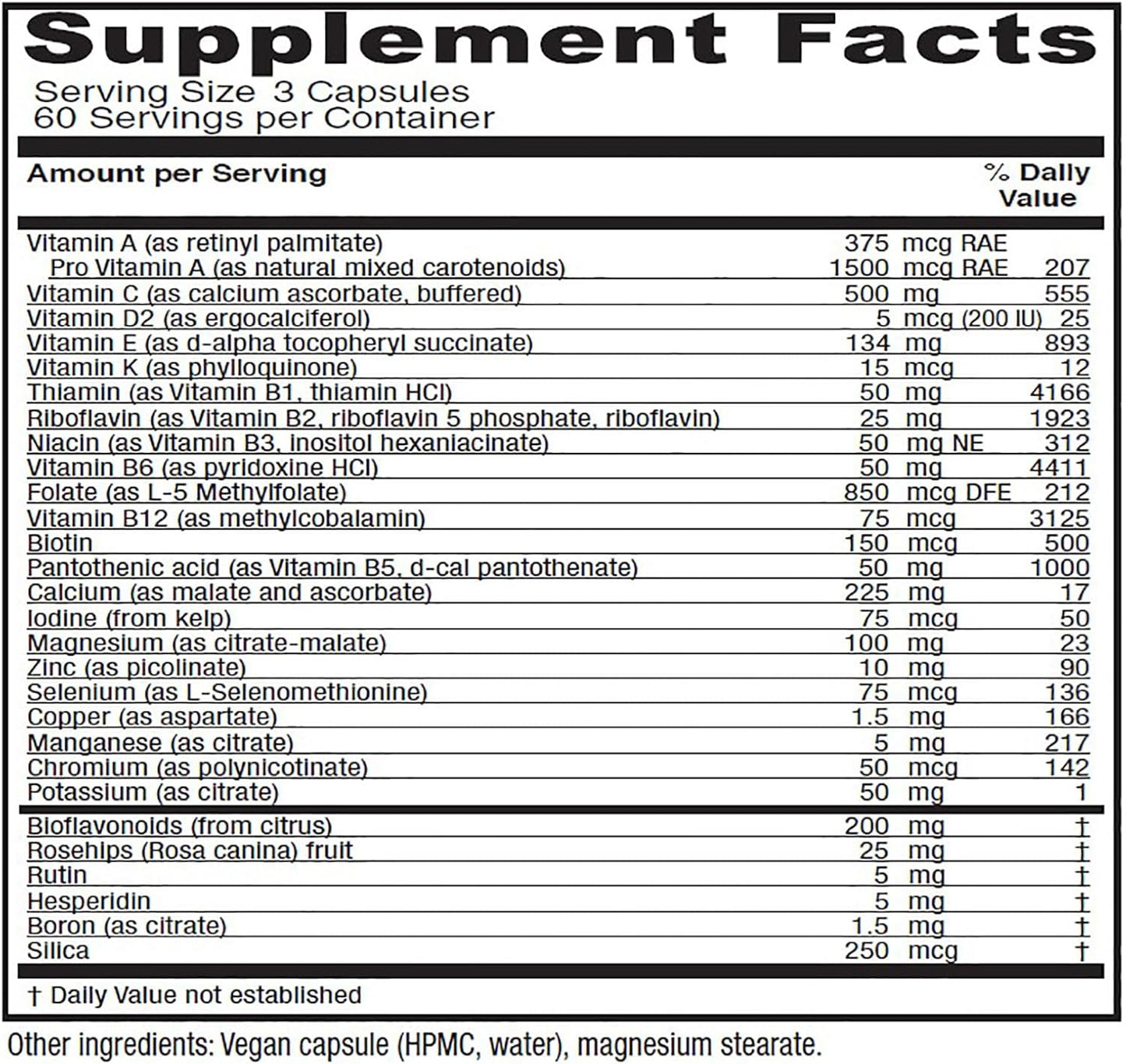 Vitanica Women's Symmetry High Potency Vegan Multivitamin 180 Capsules - Espot.com.au