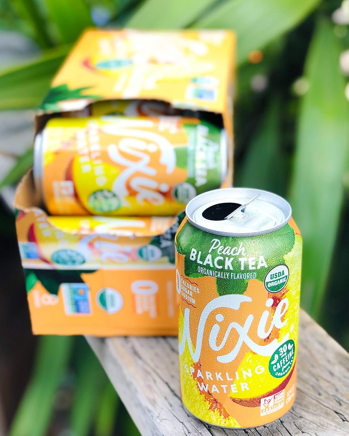 organic-peach-black-tea-nixie-sparkling-water---lightly-caffeinated-30mg-12-fl-oz-cans-24-pack---vegan-non-gmo-gluten-free---0-calorie-sugar-sodium-5