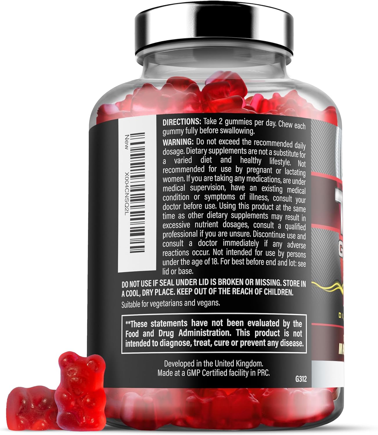 iron-labs-nutrition-testo-gummies---high-strength-mens-booster-60-gummies---mixed-berry-flavored-supplement-with-maca-ginseng-zinc-selenium---sugar-free-vegan-friendly-6