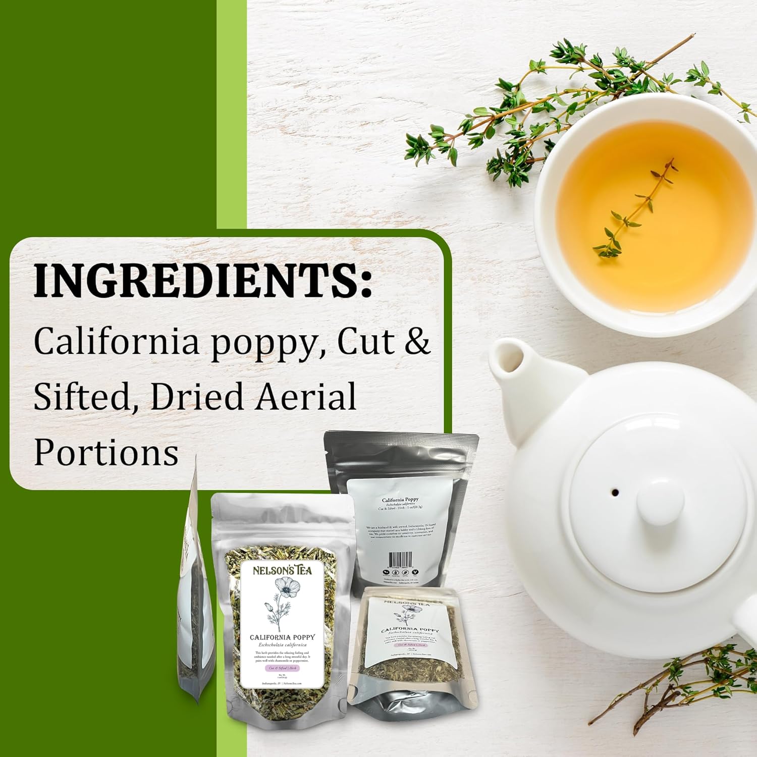 california-poppy-loose-leaf-herbal-tea---nelsons-tea---cut-sifted-for-calm-and-relaxation---16oz-6
