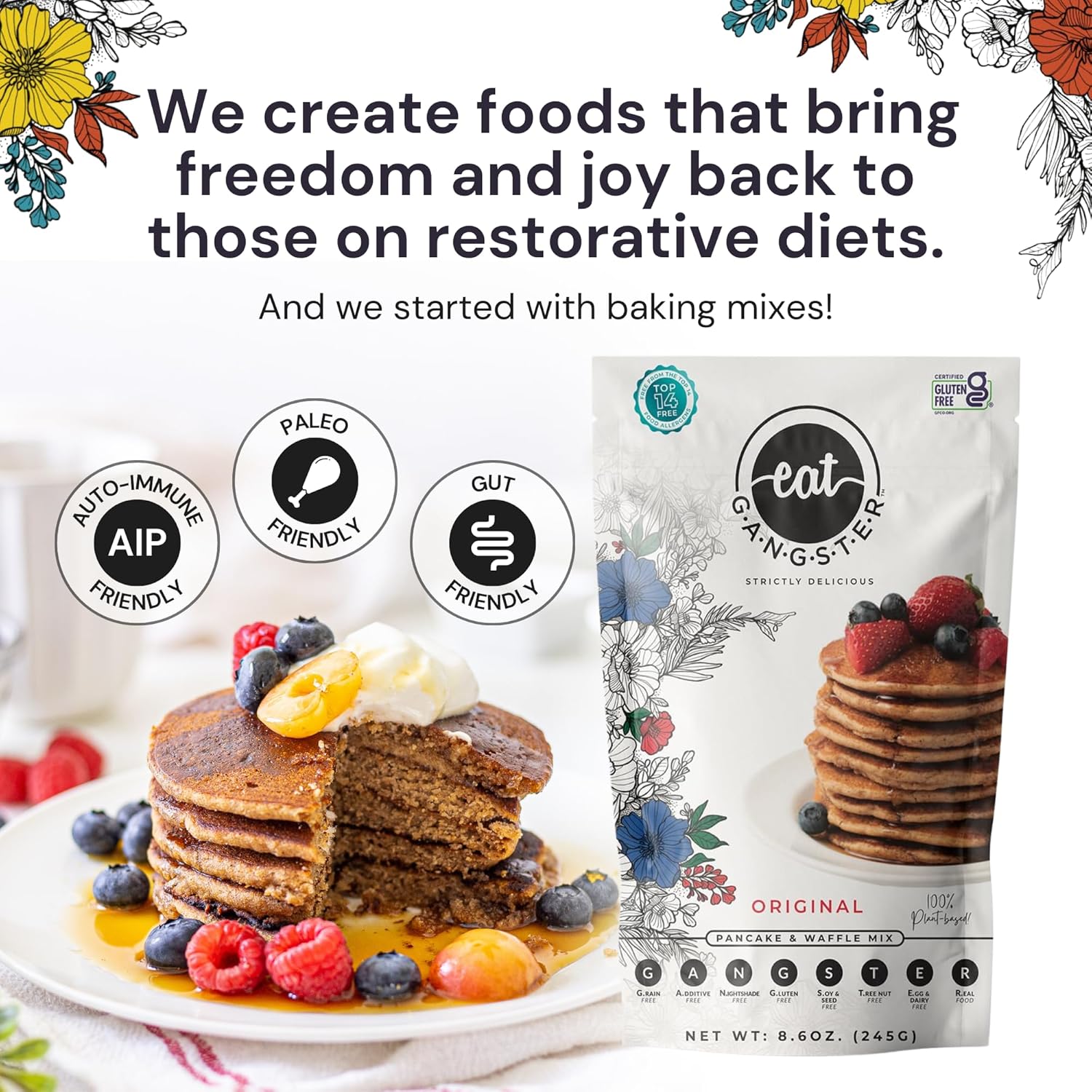 gangster-vegan-pancake-waffle-mix---allergy-friendly-grain-free-paleo-aip-diet-friendly---fluffy-pancake-crispy-waffle-breakfast-food-86-oz-3