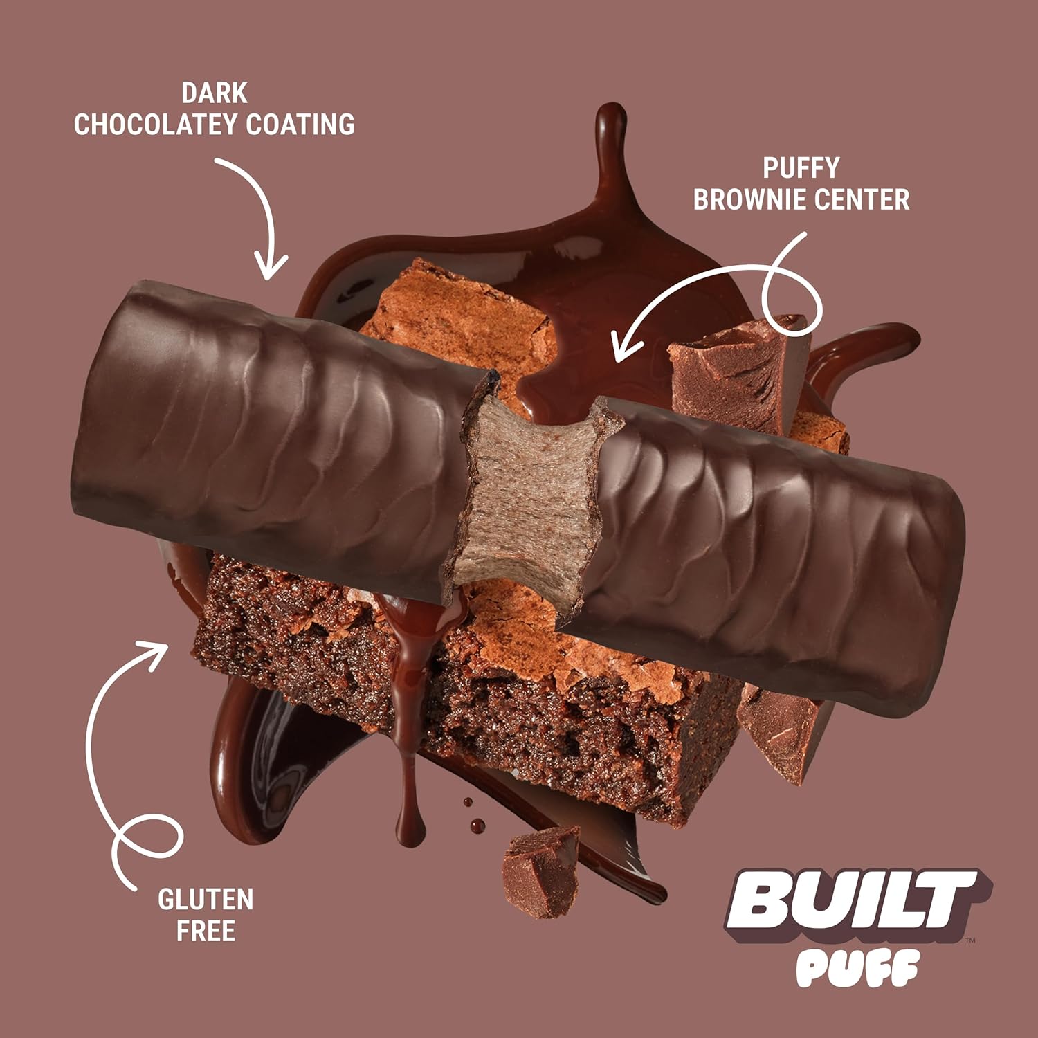 Mixed Sampler of Built Bar Built Puff Protein Variety Pack - High Protein Bars with Collagen for On-the-go Snacking and Breakfast: 12 Pack - Espot.com.au