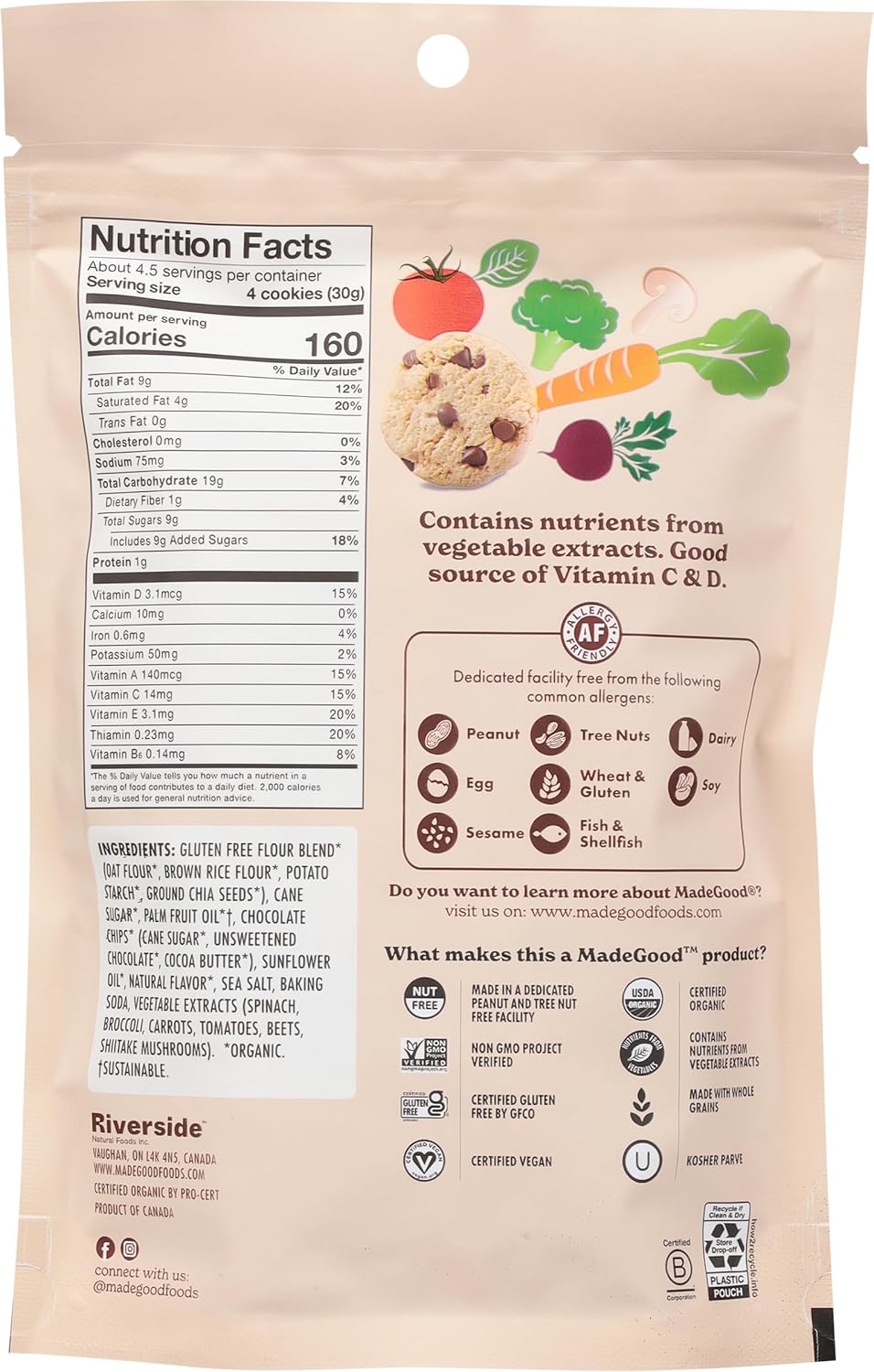 organic-madegood-chocolate-chip-crunchy-cookies---5oz-pack-for-healthy-snacking-3