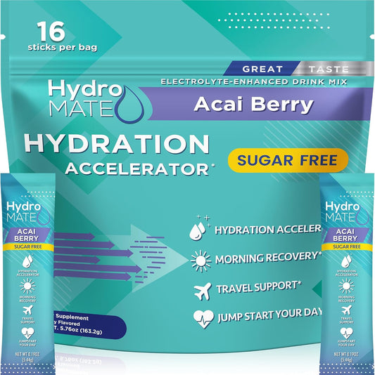 hydromate-electrolytes-powder-acai-berry-sugar-free-hydration-packets-with-vitamin-c---16-sticks-keto-friendly-party-favors-1