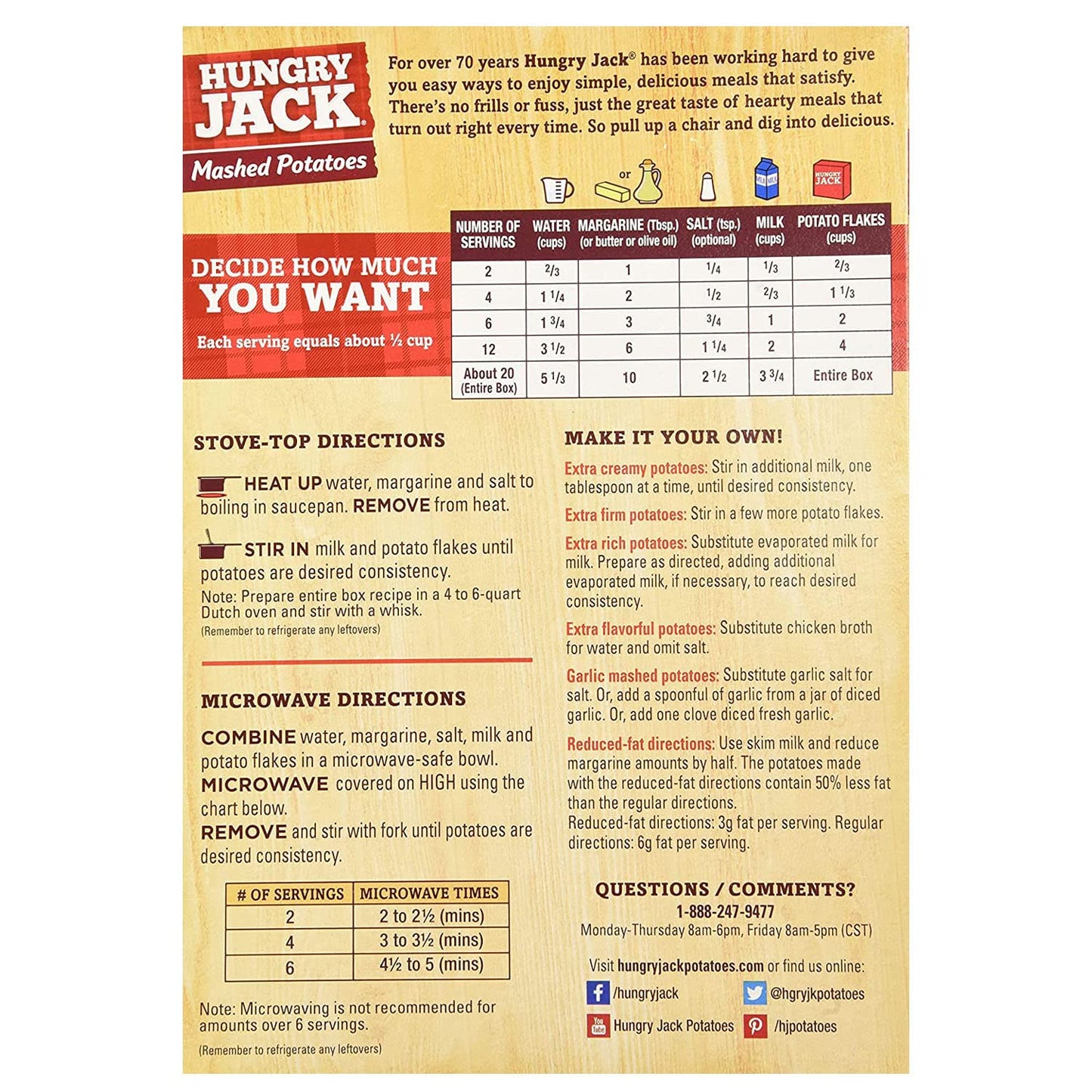 hungry-jack-instant-mashed-potatoes---153-oz-box---easy-and-delicious-side-dish-for-any-meal-2