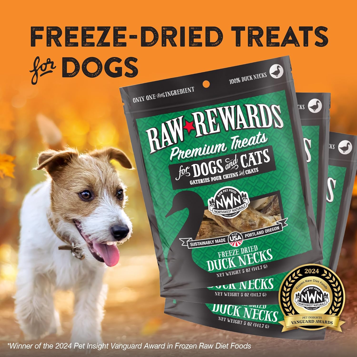 freeze-dried-duck-neck-treats-for-dogs-and-cats---northwest-naturals-raw-rewards---healthy-and-all-natural---5-oz-pack-of-3-2
