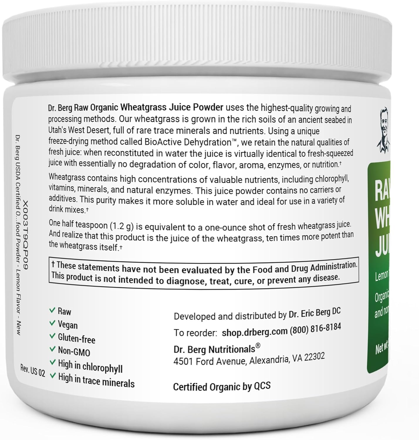 organic-raw-wheatgrass-juice-powder---lemon-flavor-with-stevia---ultra-concentrated---60-servings---dr-berg-nutritionals-3