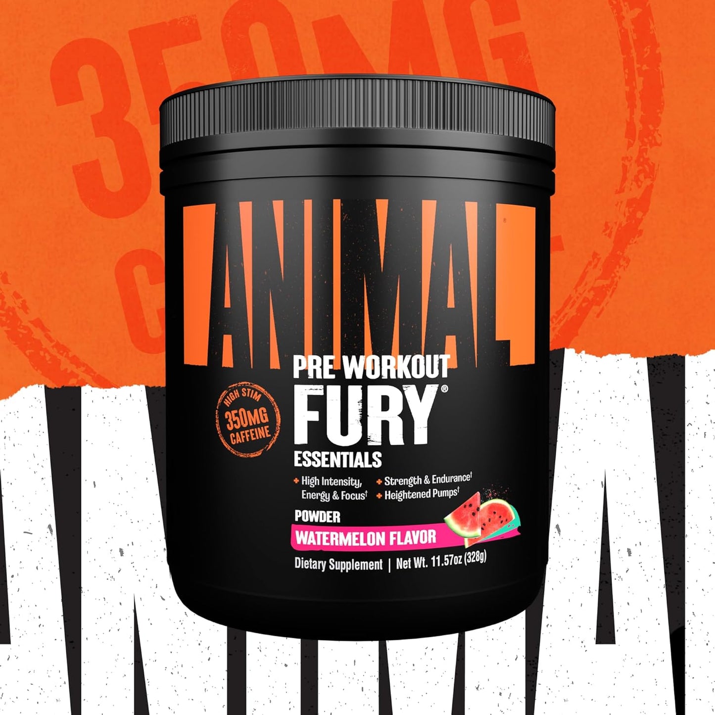 watermelon-flavored-animal-fury-pre-workout-powder---energy-focus-supplement-with-bcaa-caffeine-beta-alanine---nitric-oxide-booster-for-men-women---20-servings-5