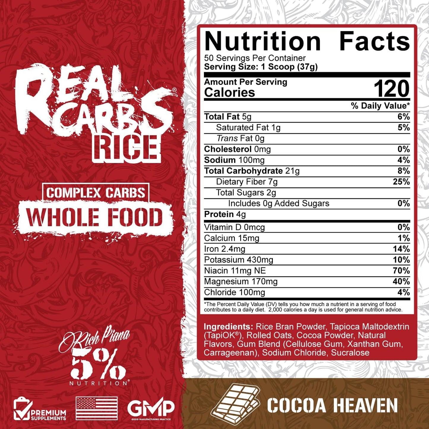5-nutrition-rich-piana-real-carbs-rice---real-food-complex-carbohydrates-for-long-lasting-energy---prepost-workout-recovery-meal---35-lb-40-servings---cocoa-heaven-flavor-2