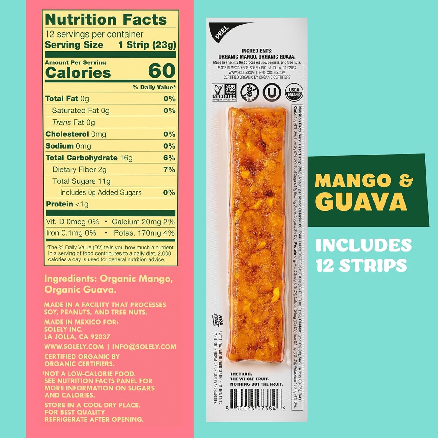 organic-mango-guava-fruit-jerky---12-pack-of-individually-wrapped-fruit-strips---dried-fruit-leather-snacks---non-gmo-vegan---08oz-6