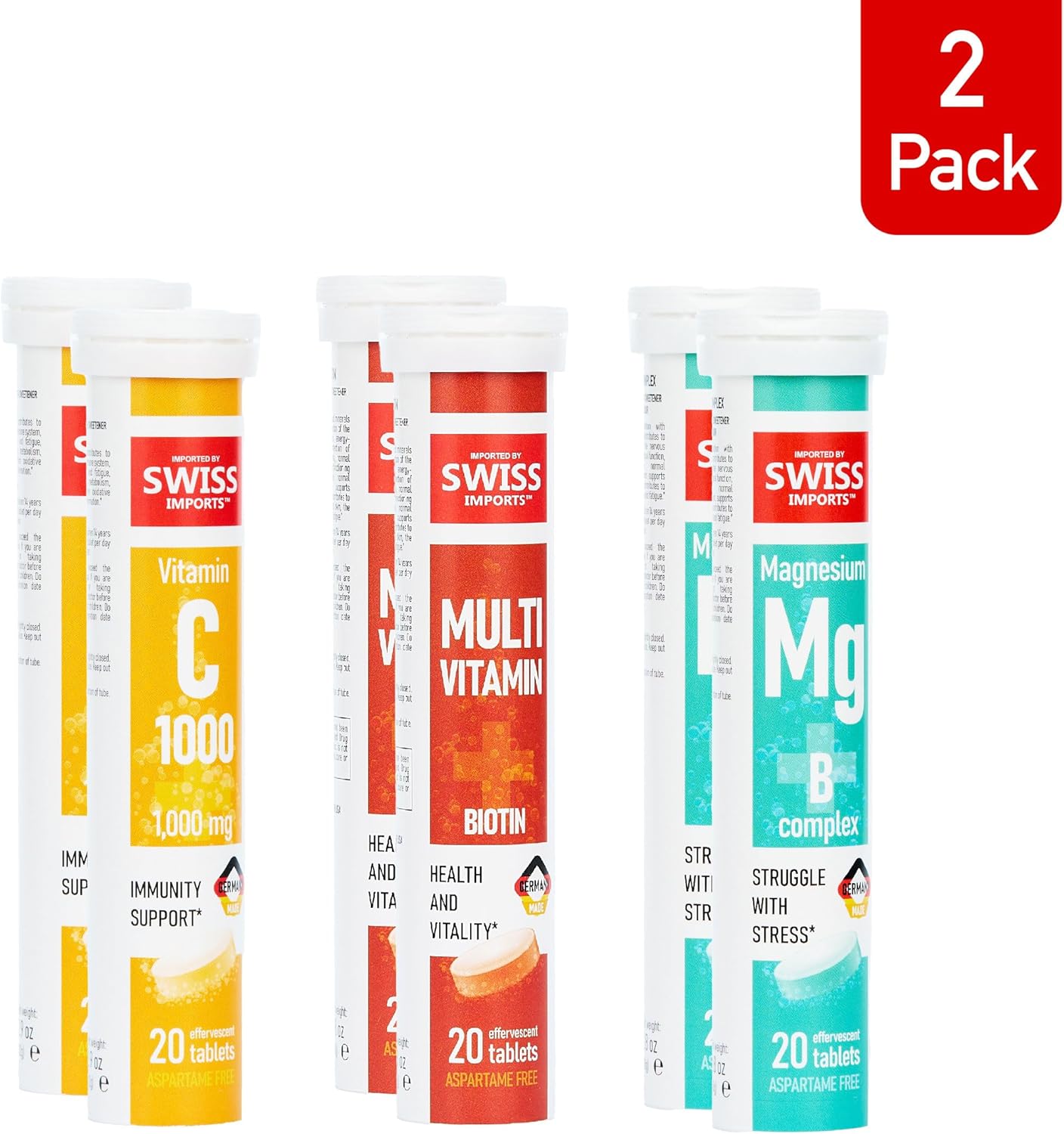 swiss-imports-effervescent-variety-pack---vitamin-c-1000mg-magnesium-b-complex-multivitamin-biotin---6-pack-120-tablets-2
