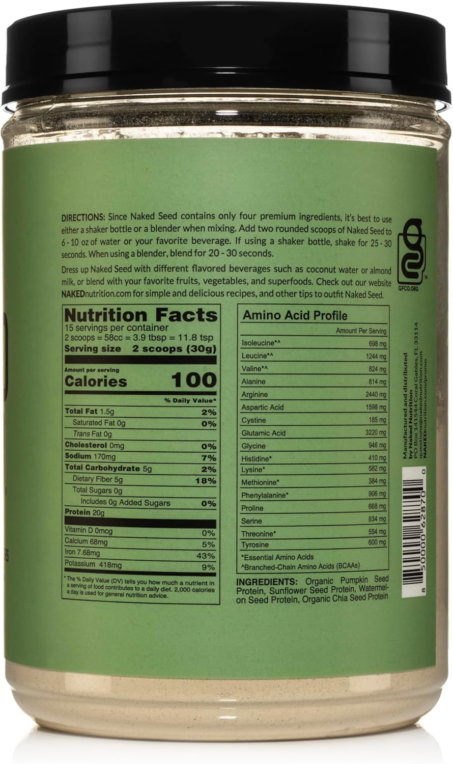 naked-seed-protein-powder---chia-watermelon-sunflower-pumpkin---gluten-free-soy-free-vegan---15-servings-2