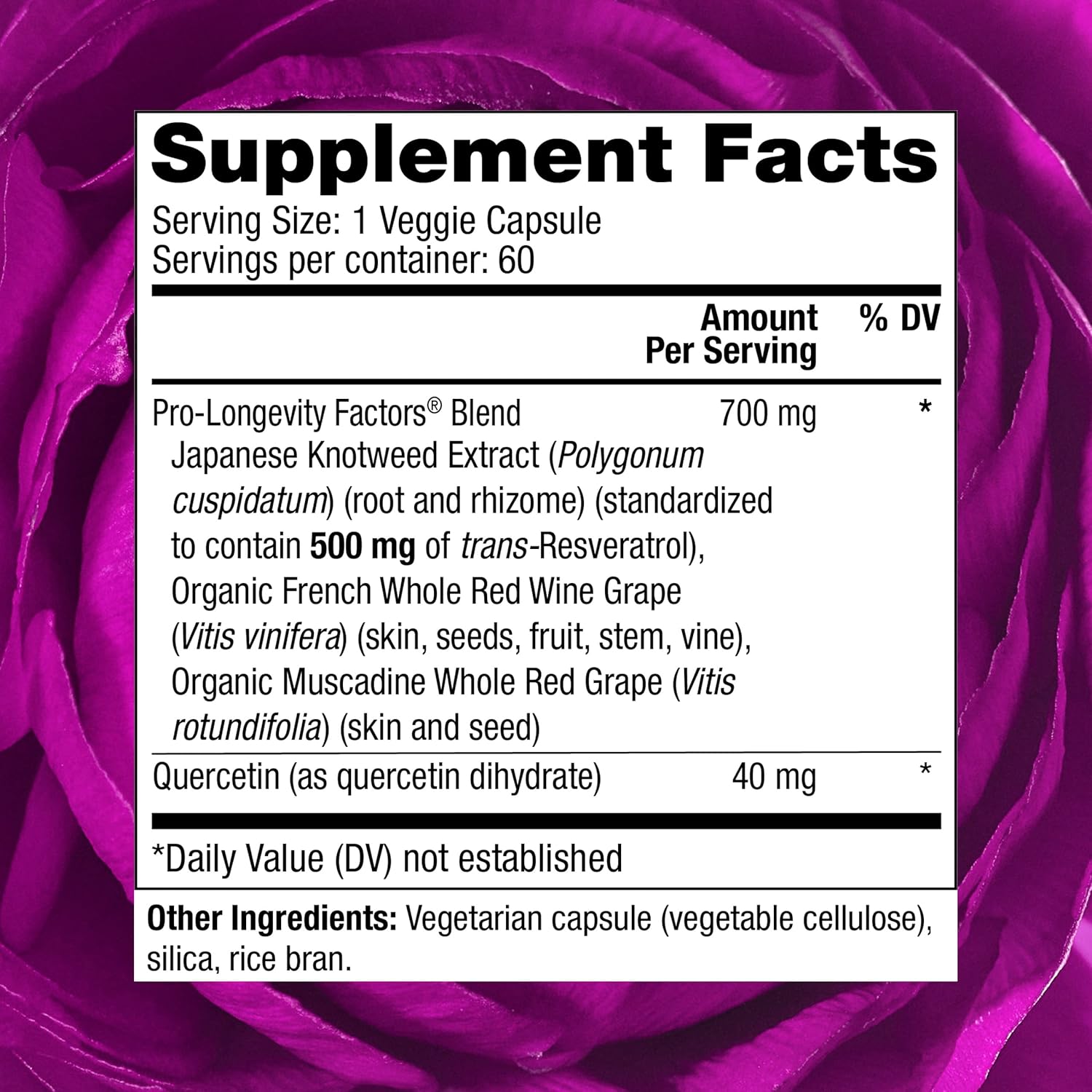Reserveage Beauty Resveratrol 500mg Capsules - Heart & Cellular Health Antioxidant Supplement for Healthy Aging & Immune System, Paleo & Keto Friendly - Espot.com.au