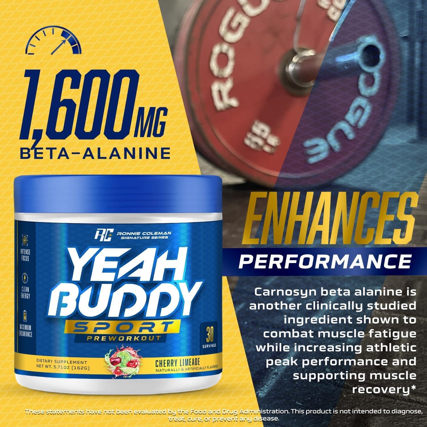 Ronnie Coleman Signature Series Paradise Fusion Pre Workout Powder - 30 Servings - Energy, Endurance, Focus - Amino Acid Beta Alanine, L Citrulline, Caffeine - for Women & Men - Espot.com.au