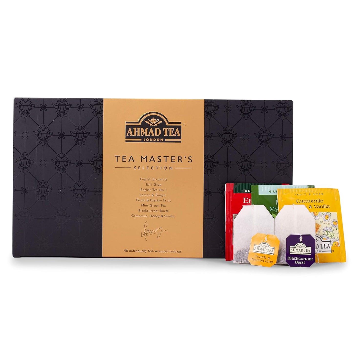 ahmad-tea-masters-selection-gray-gift-box---variety-of-8-black-green-and-herbal-teas---48-teabags---caffeinated-decaffeinated-sugar-free-7