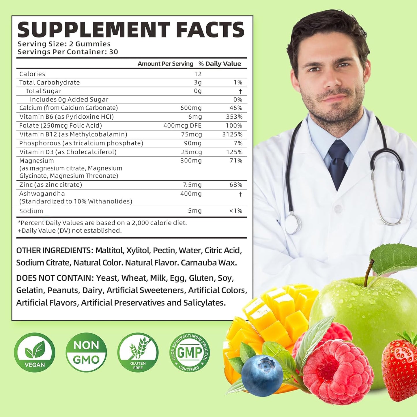 vegan-calcium-magnesium-zinc-gummies-with-vitamin-d3-for-bone-strength---mixed-fruit-flavor---60-chewable-gummies---softbear-womens-supplement-2