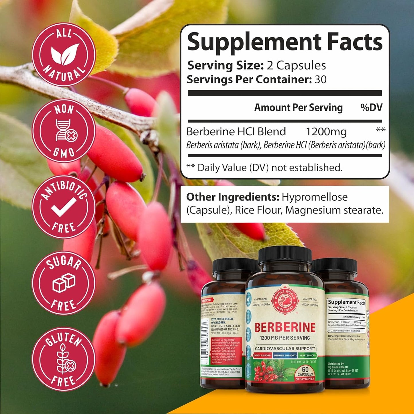 Liver Cleanse Detox Repair Formula & Premium Berberine Bundle - Supports Liver & Cardiovascular Health, Energy Boost, Metabolic Function - USA Made - Espot.com.au