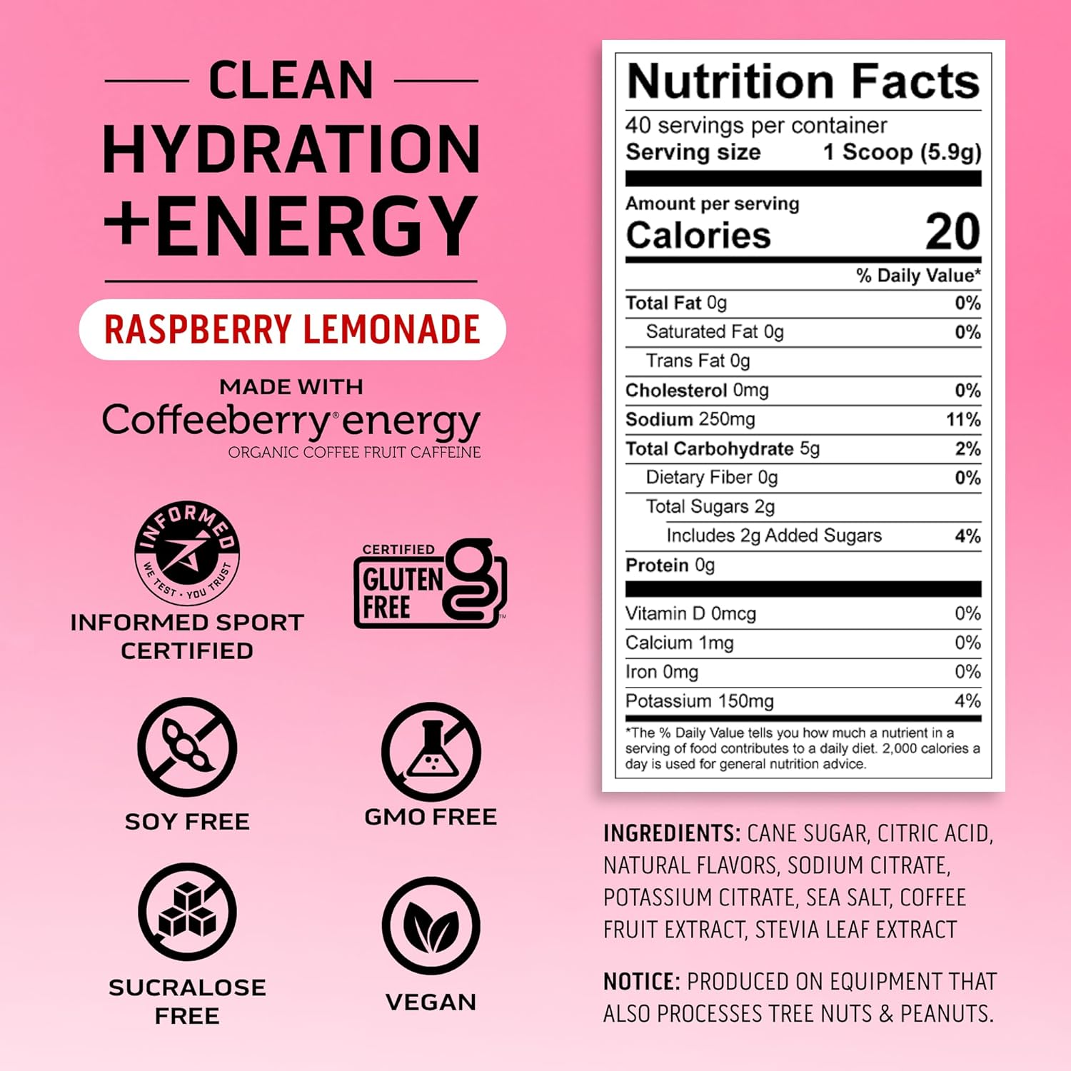 Ascent Unflavored Whey Protein Powder 2 lb + Raspberry Lemonade Electrolytes 40 Servings - Espot.com.au