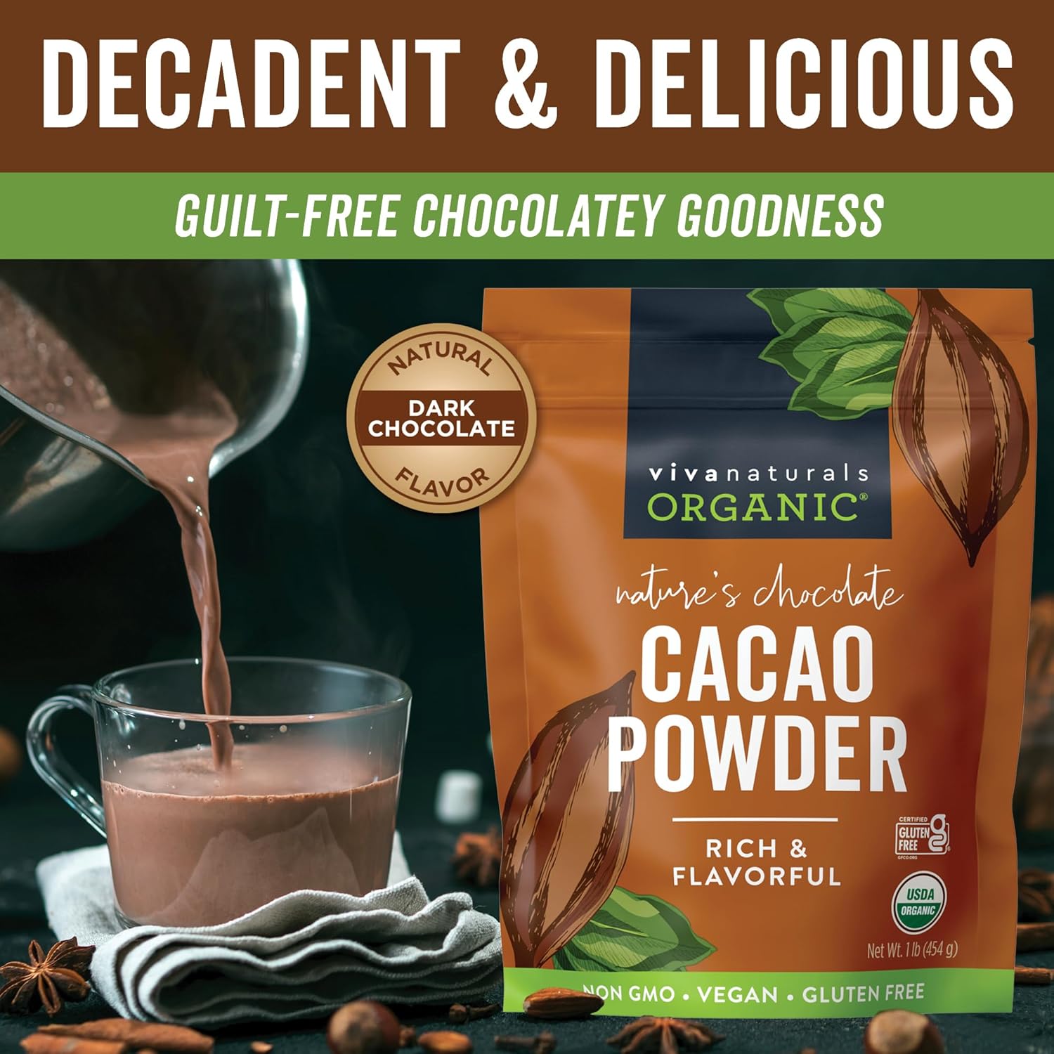 organic-cacao-powder-1lb---unsweetened-dark-chocolate-flavor-for-baking-smoothies---non-gmo-vegan-gluten-free---454g-2