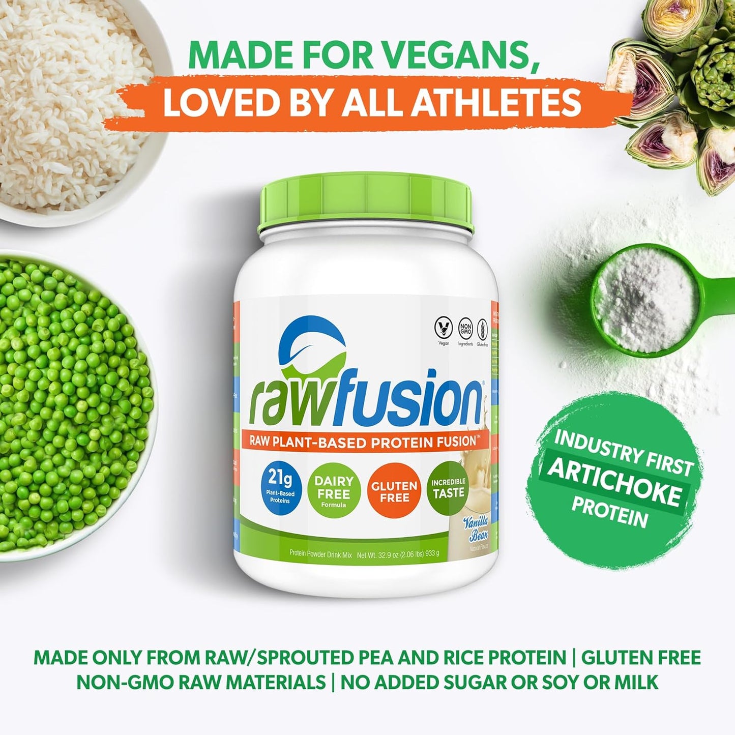 san-rawfusion-vegan-protein-powder-vanilla-bean---30-servings-21g-plant-based-protein-low-net-carbs-non-dairy-gluten-free-soy-free-kosher-non-gmo-206lbs---top-quality-vegan-protein-powder-with-vanilla-flavor-5