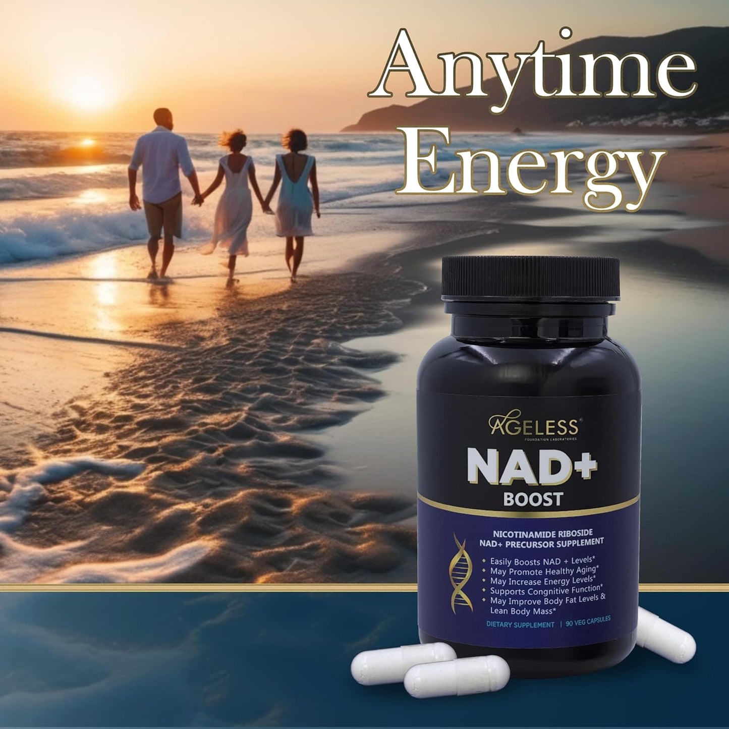 ageless-foundation-laboratories-nad-supplement---promotes-healthy-aging-cognitive-function---boosts-endurance-energy---90-capsules-5