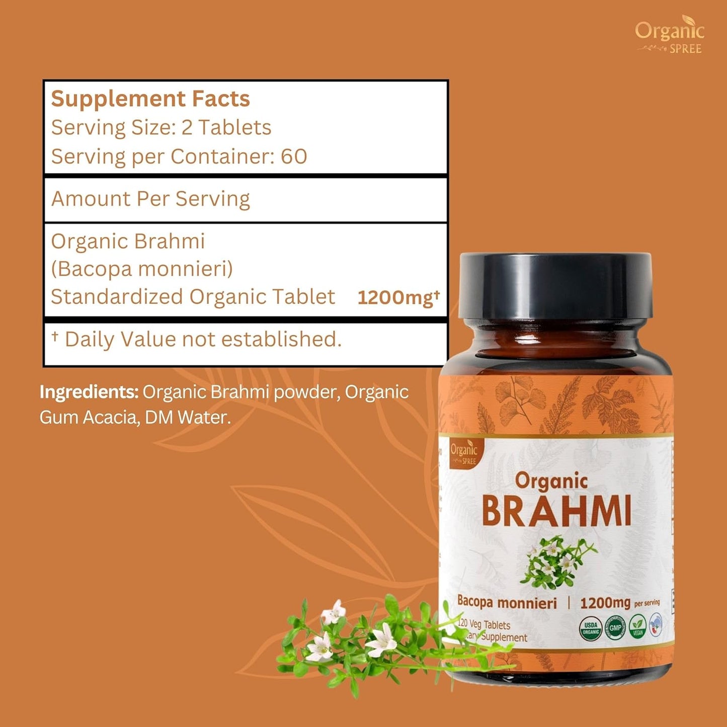 usda-certified-organic-brahmi-tablets---240-tablets---1200mg-per-serving---vegan-and-natural---bacopa-monnieri-supplement-for-focus-and-memory---pack-of-2-6