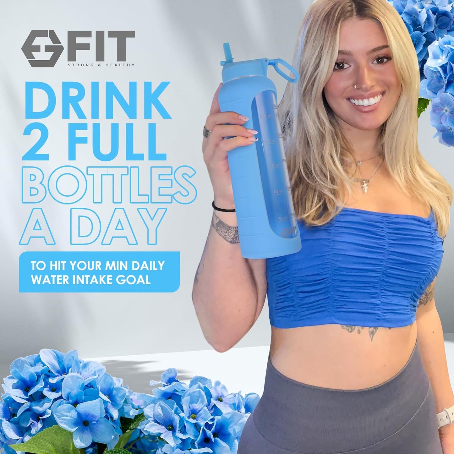 fit-strong-healthy-glass-meal-prep-containers-water-bottle-bundle---4-pack-32-oz-containers-straw-lid-time-marker-sleeve-extra-lid-6