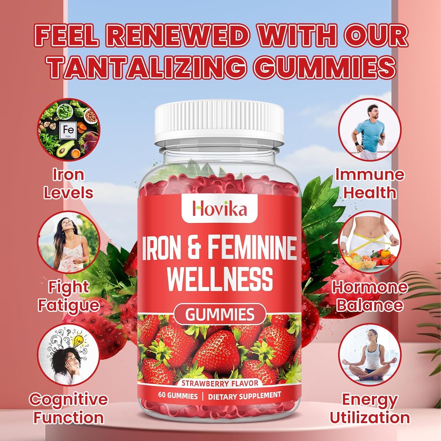 womens-iron-gummies-with-multivitamin---40mg-iron-supplement-for-anemia-zinc-selenium-iodine---natural-support-for-iron-deficiency-pms---strawberry-flavour-60-count-4