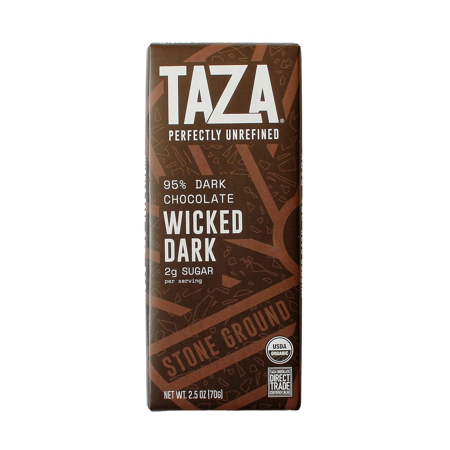 organic-taza-chocolate-amaze-bar-95-stone-ground-wicked-dark-25oz-10-pack---vegan-friendly-2