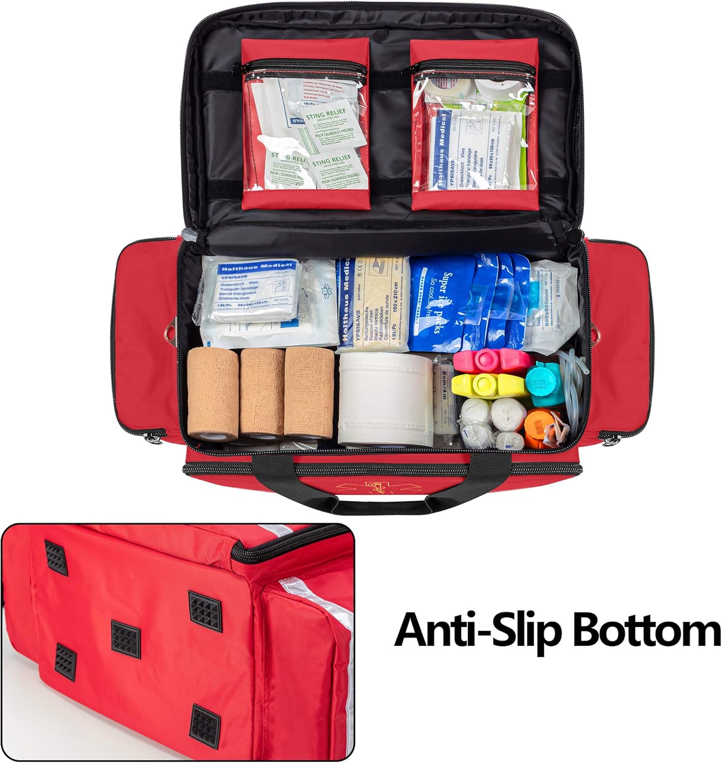 professional-emergency-responder-trauma-bag---red-first-aid-kit-storage-medical-bag-for-emt-ems-paramedics---empty-bag-with-inner-dividers-and-scratch-resistant-bottom-4