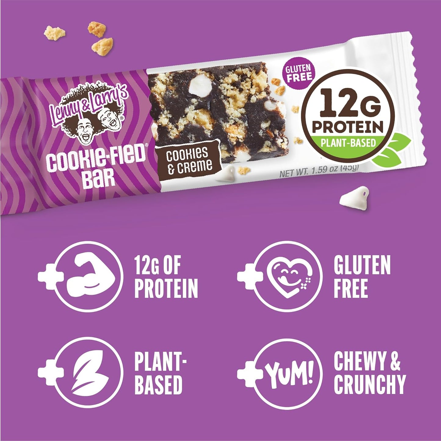 lenny-larrys-cookies-creme-vegan-protein-bars---9-pack-of-45g-healthy-snacks-with-12g-plant-protein-5g-fiber---gluten-free-keto-friendly-non-gmo-vegan-power-bar-3