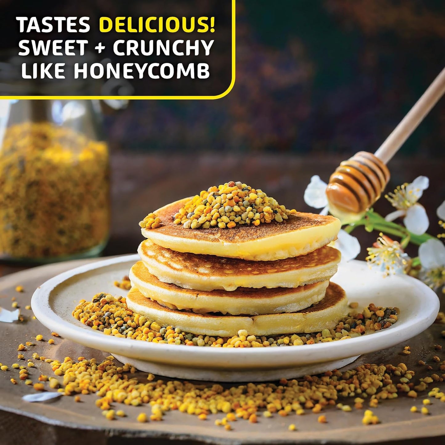 8.8 Oz Helio Hives Bee Pollen Granules: Western Australia Pure Superfood for Optimal Health & Superior Taste