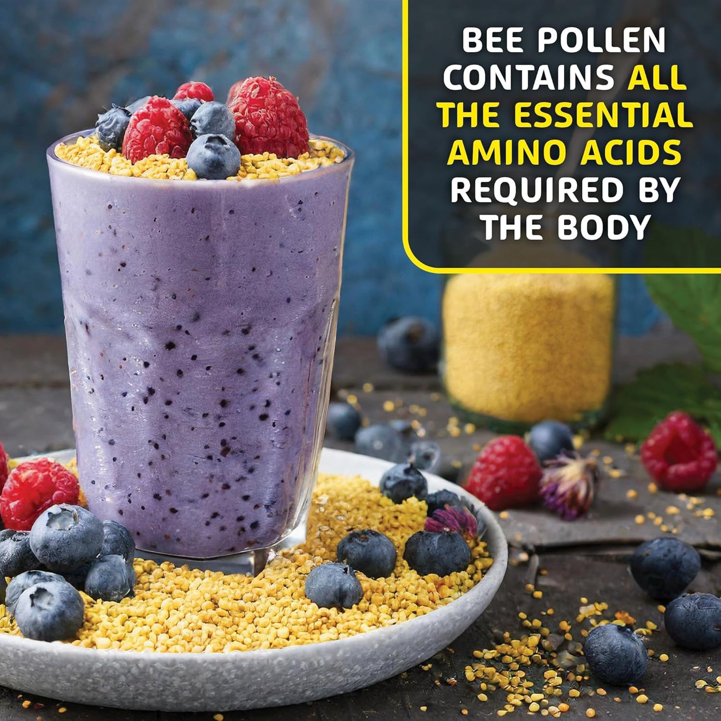 8.8 Oz Helio Hives Bee Pollen Granules: Western Australia Pure Superfood for Optimal Health & Superior Taste