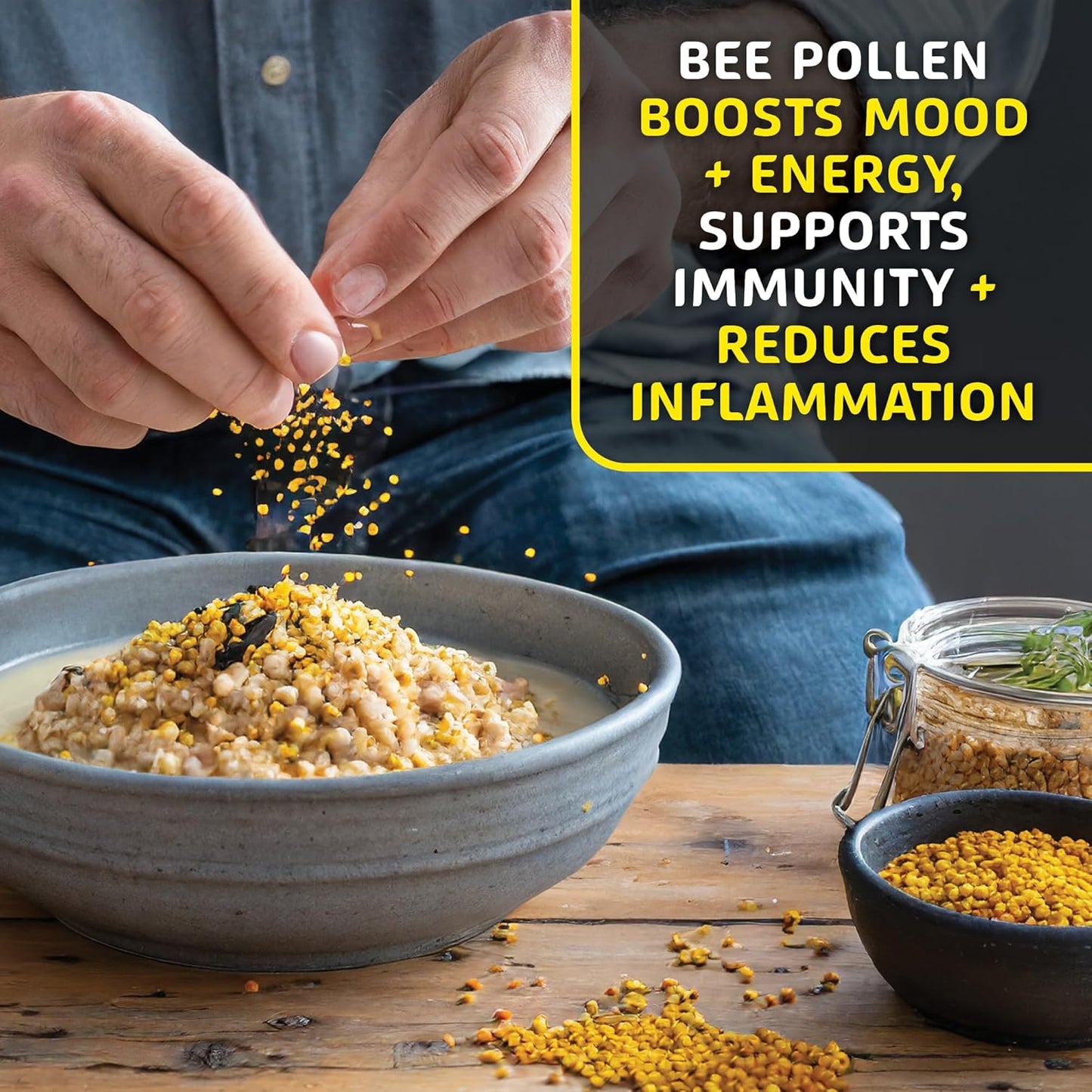 8.8 Oz Helio Hives Bee Pollen Granules: Western Australia Pure Superfood for Optimal Health & Superior Taste