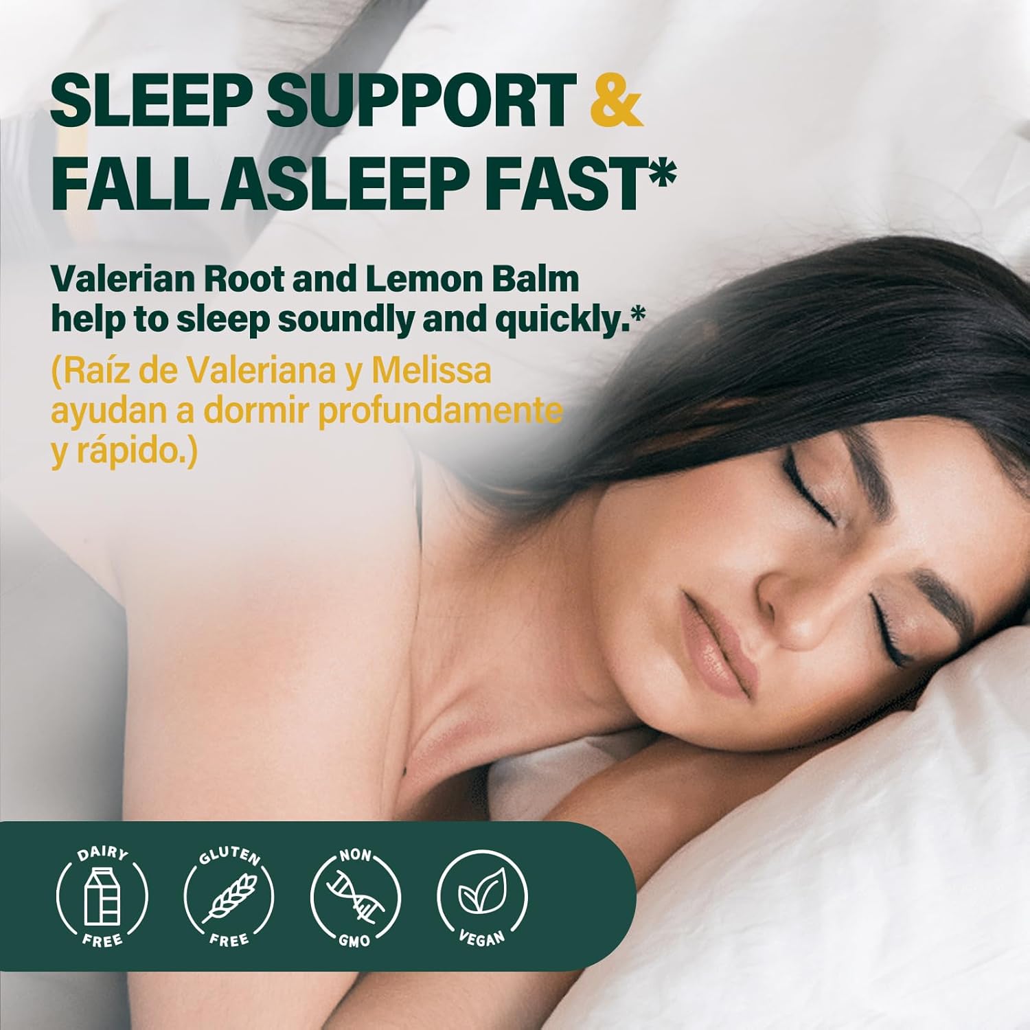 90 Count Valerian Root and Passion Flower Sleep Support Capsules for Better Sleep and Relaxation - Fall Asleep Fast, Natural Sleep Aid Supplement