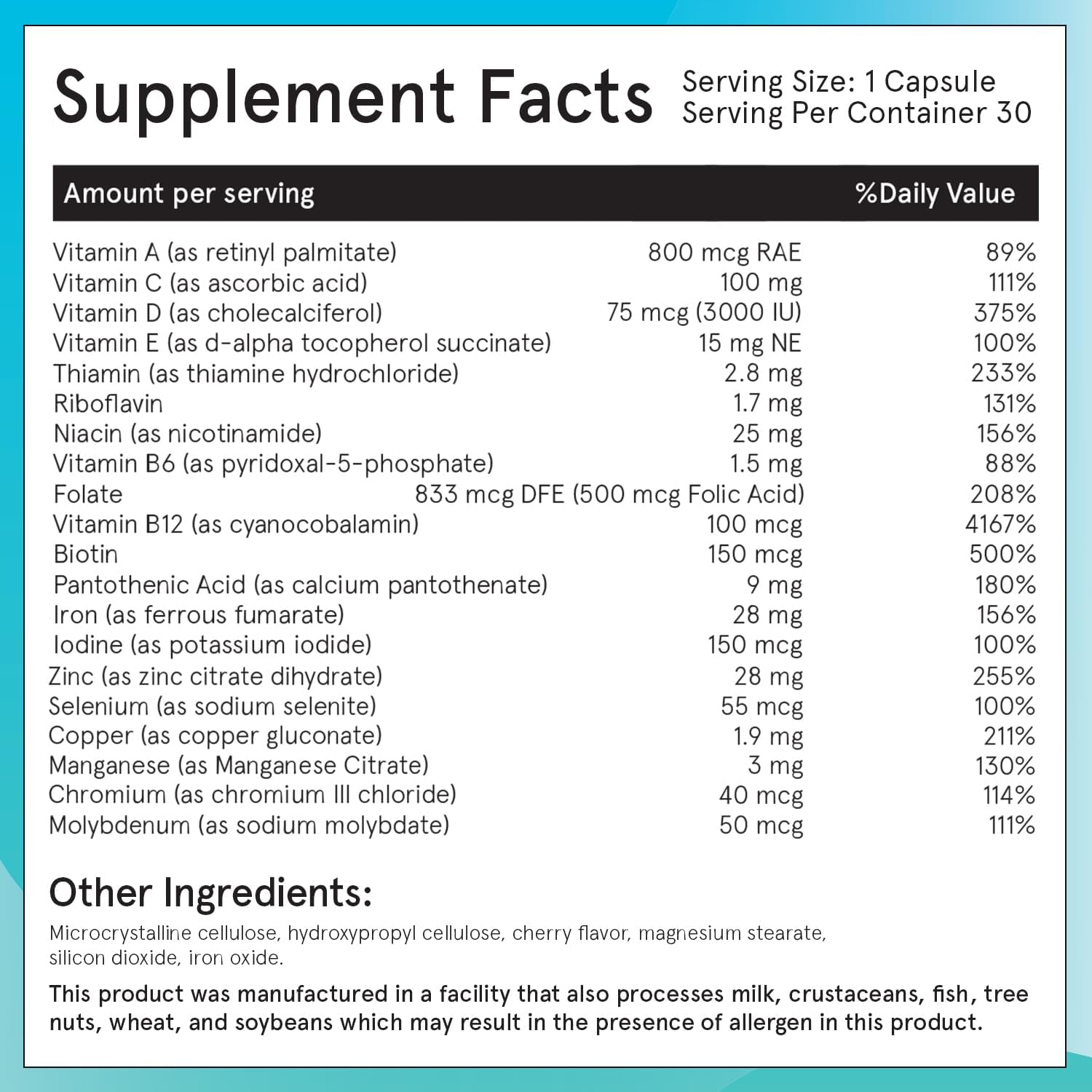 90 Day Supply of FitForMe Bariatric Multivitamins with Iron for Gastric Sleeve Patients - One Daily Capsule for WLS - Scientifically Proven Essential Nutrients
