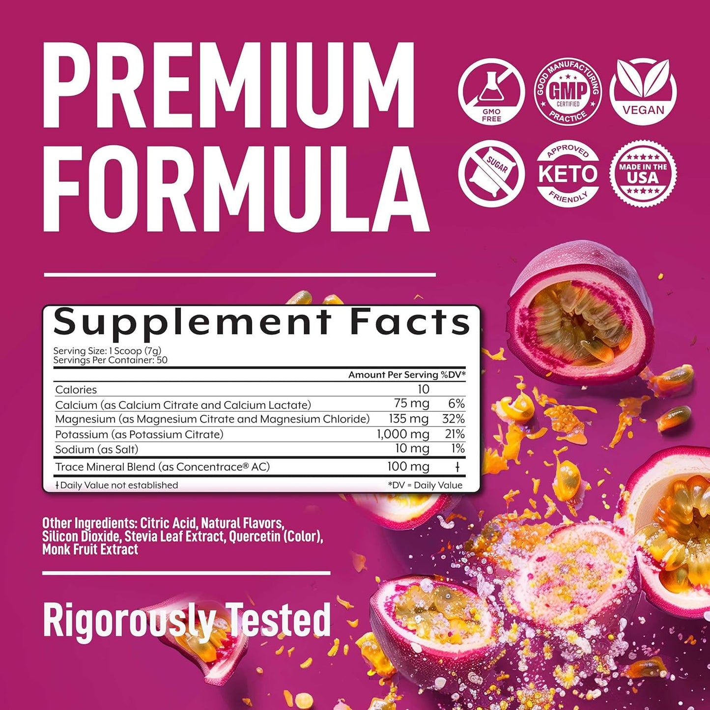 Passionfruit Keto Electrolyte Powder - Sugar-Free Hydration - Sips Like Sunshine - Keto-Friendly Electrolytes Powder - Espot.com.au