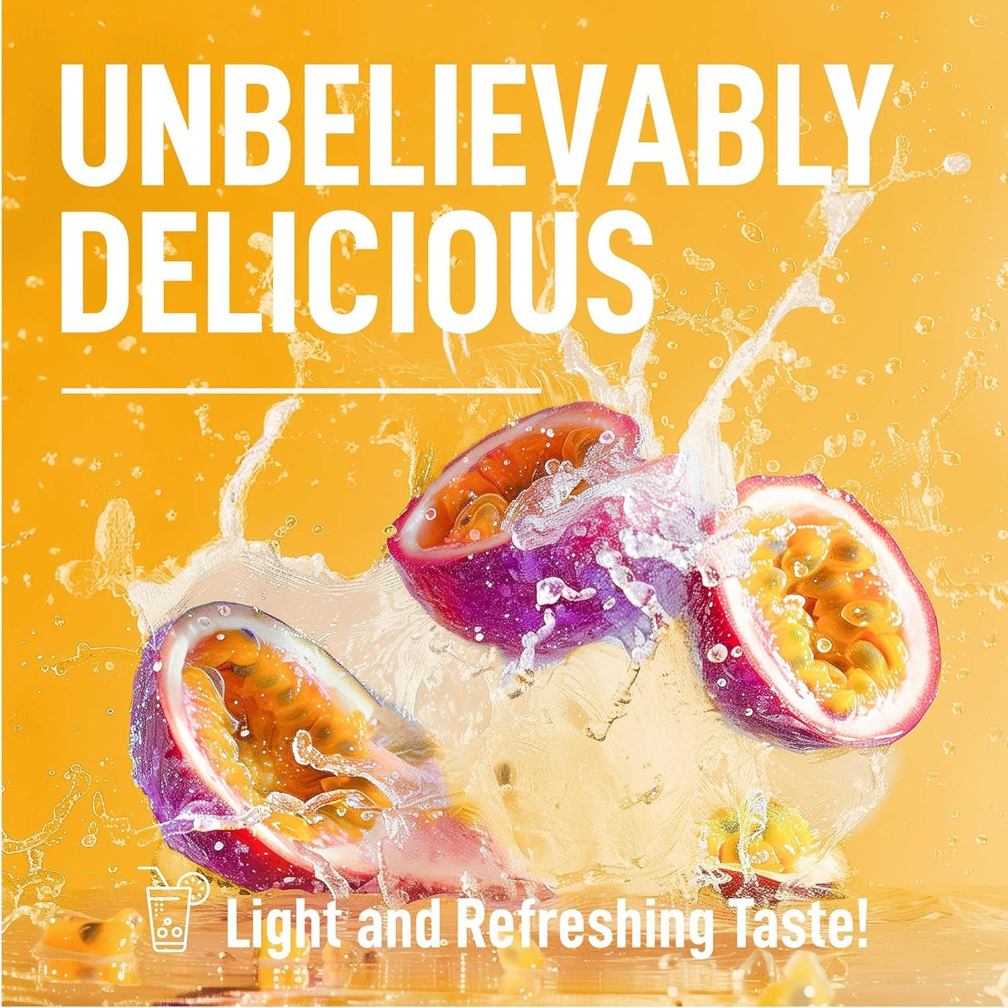 Passionfruit Keto Electrolyte Powder - Sugar-Free Hydration - Sips Like Sunshine - Keto-Friendly Electrolytes Powder - Espot.com.au