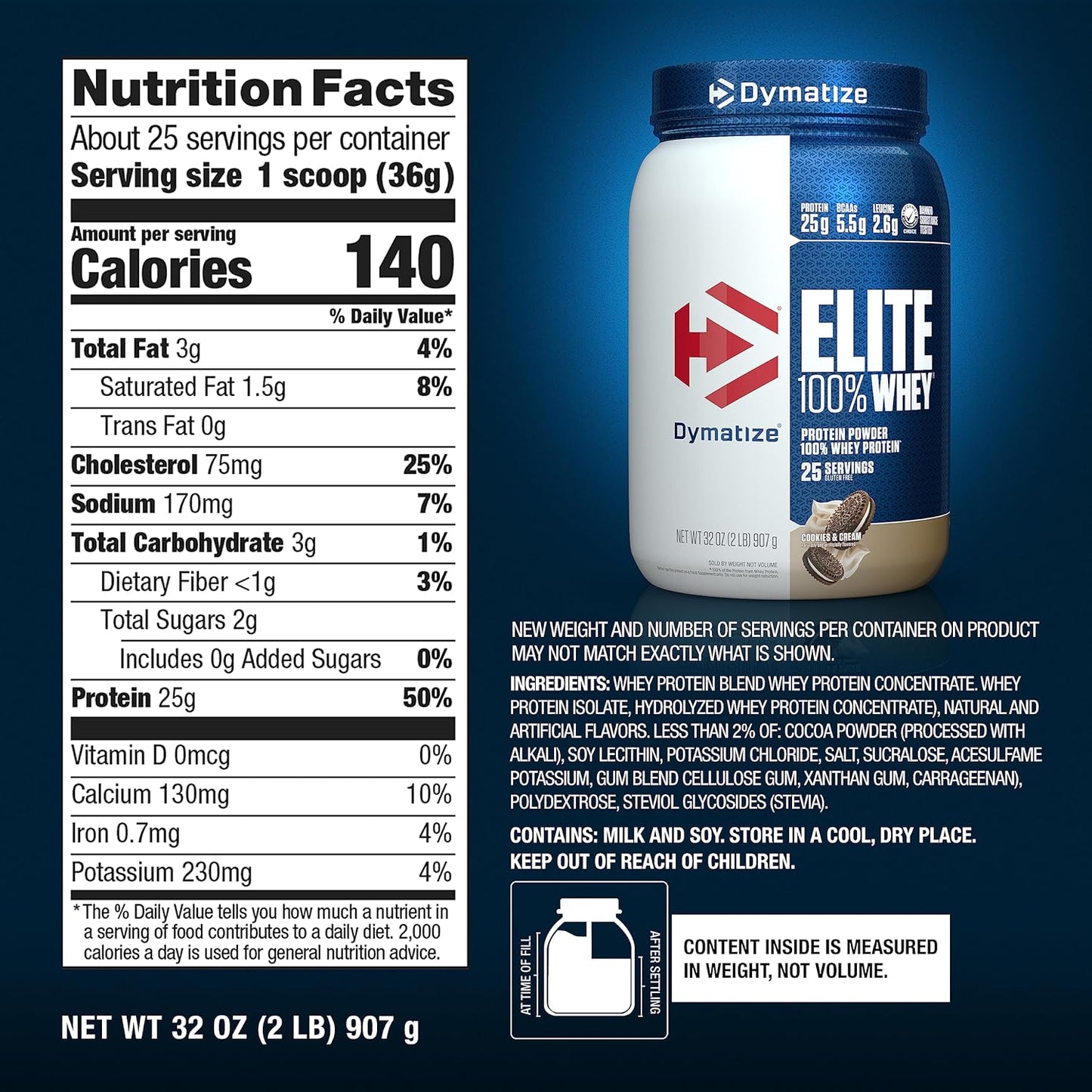 dymatize-elite-whey-protein-powder---cookies-cream-flavor-25g-protein-55g-bcaas-27g-l-leucine-fast-absorbing-for-muscle-recovery---2lb-25-servings-5