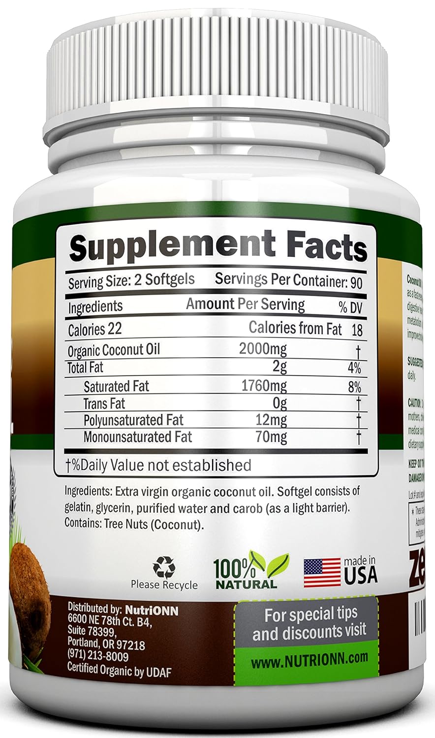 organic-coconut-oil-capsules---180-softgels-4000-mg-daily-cold-pressed-extra-virgin-usda-certified-for-hair-skin-acne---nutrionn-2