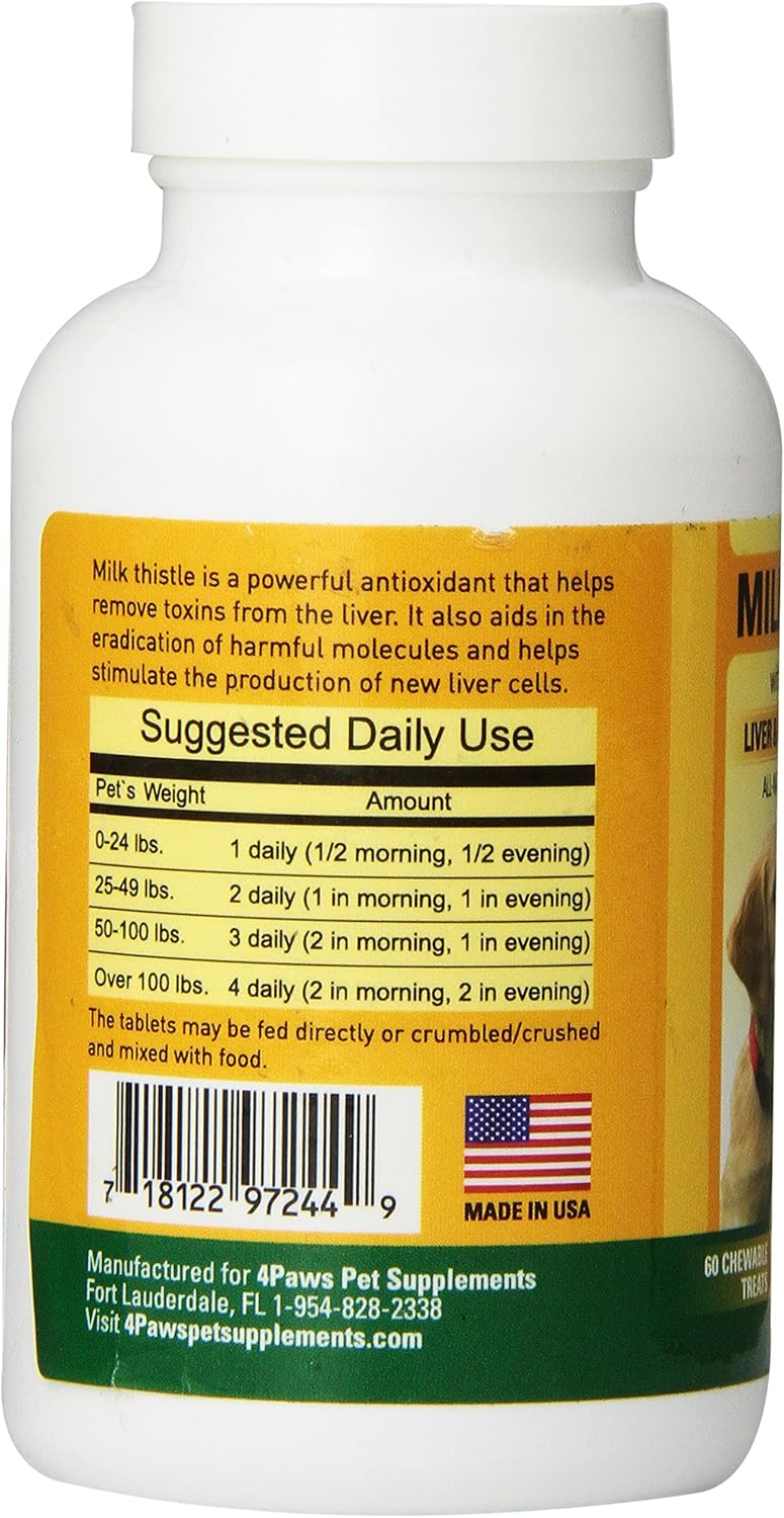 pet-supplement-milk-thistle-liver-kidney-support-chewable-treats-for-dogs-cats---60-bacon-cheese-flavored-treats---with-dha-epa-silymarin-vitamin-b1-b2-b6-b12---prevent-disease-2